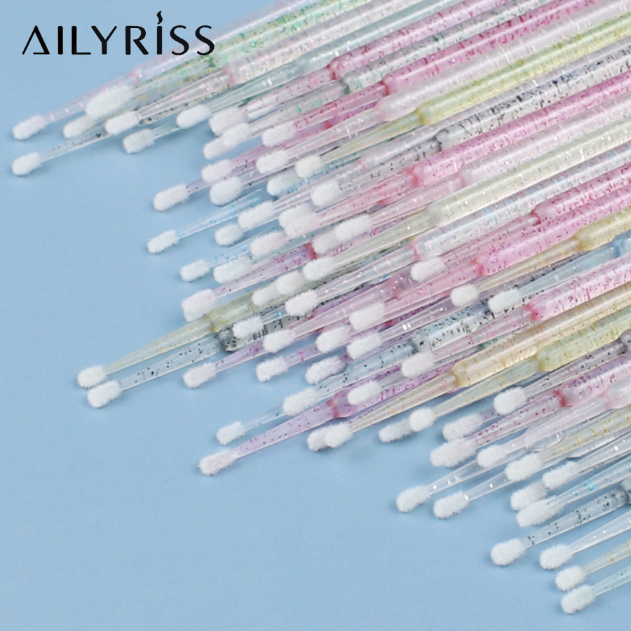 Eyelash Extension Remover - 일회용 속눈썹 브러쉬 면봉 100pcs 마이크로