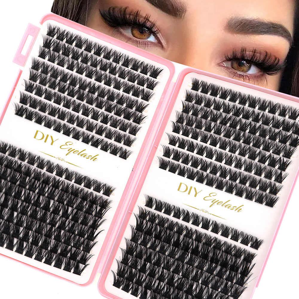 Eyelash Extension Home Service - DIY 홈 속눈썹 연장 키트 384개의
