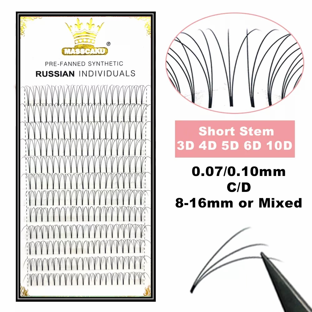 Eyelash Extension Or Extensions - MASSCAKU 속눈썹 미리 만들어진 와이드 팬