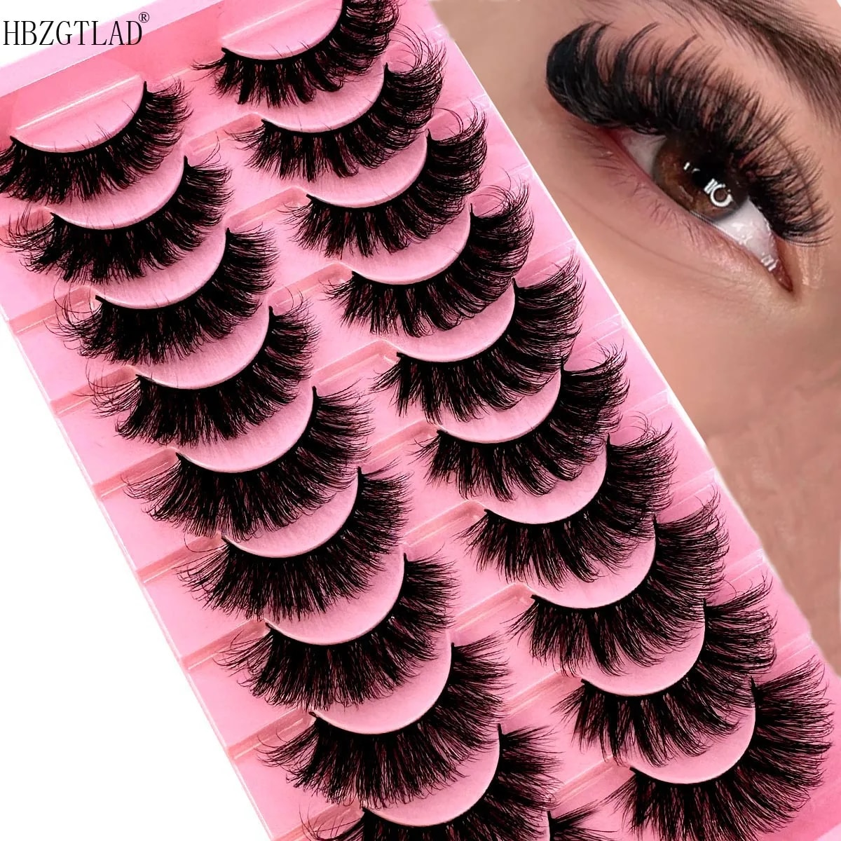 Eyelash Extension Cat Eye - 고양이 눈 속눈썹, 푹신한 인조 밍크