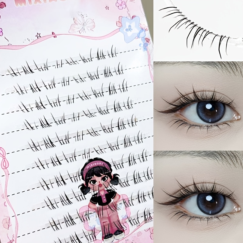 Eyelash Extension Natural - 믹시아오허 스타리 망가 로워래쉬 투명 스템