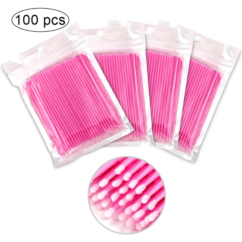 100개/봉지 일회용 속눈썹 브러쉬 속눈썹 제거 면봉  - Eyelash Extension Remover 리뷰 및 가격