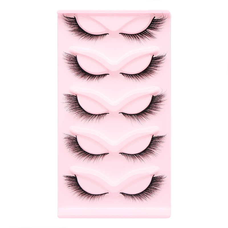 5 쌍 푹신한 거짓 눈썹 여우 고양이 눈 속눈썹 날개  - Eyelash Extension Cat Eye 리뷰 및 가격