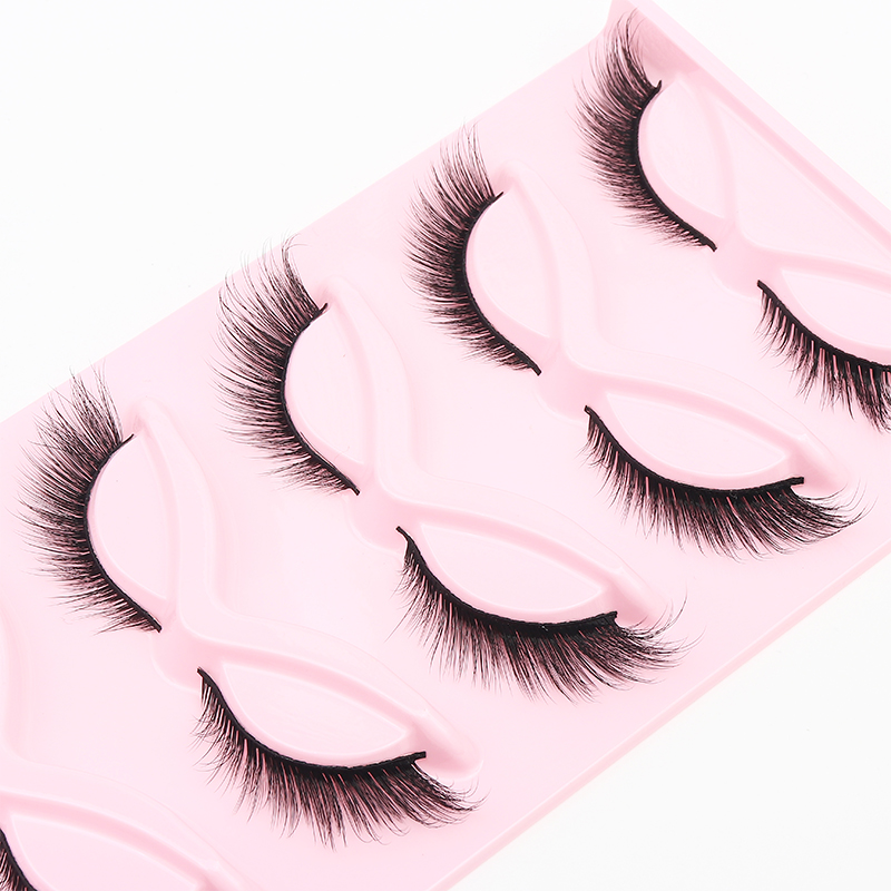 5 쌍 푹신한 거짓 눈썹 여우 고양이 눈 속눈썹 날개  - Eyelash Extension Cat Eye 리뷰 및 가격