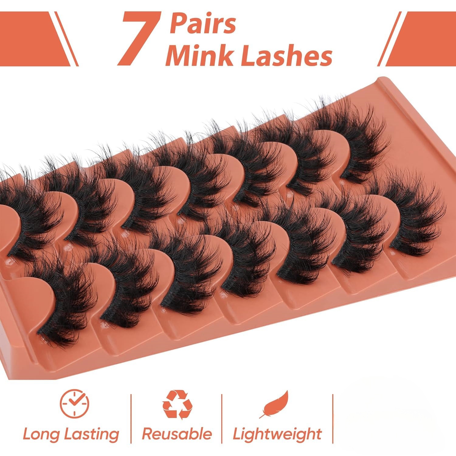 7 쌍 푹신한 속눈썹 8D 거짓 속눈썹 20mm 가짜  - Eyelash Extension Cat Eye 리뷰 및 가격
