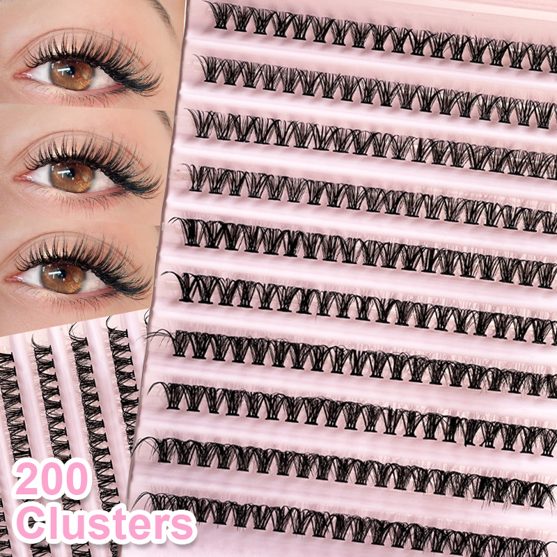 개별 속눈썹 속눈썹 클러스터 8-16mm 200개 자연 - Eyelash Extension Natural 리뷰 및 가격