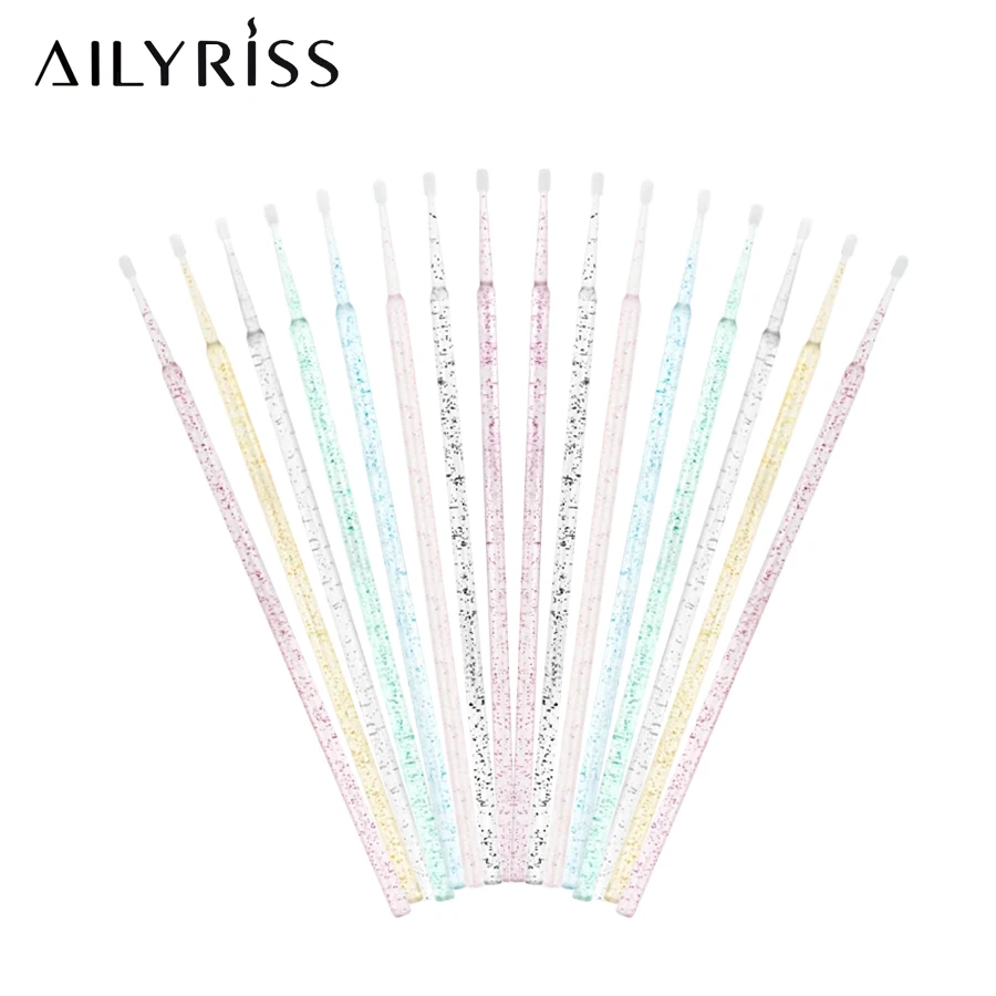 100 개/몫 일회용 속눈썹 브러쉬 면봉 마이크로 브러 - Eyelash Extension Remover 리뷰 및 가격