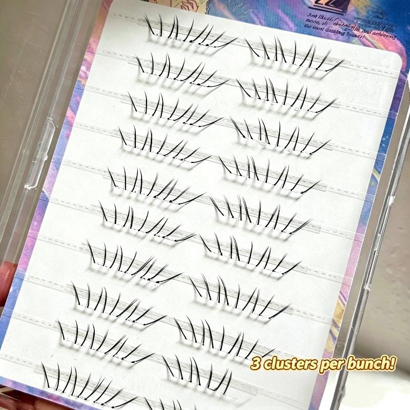 1세트 코믹 로워래쉬 익스텐션 클러스터 내추럴 셀프 접 - Eyelash Extension Natural 리뷰 및 가격