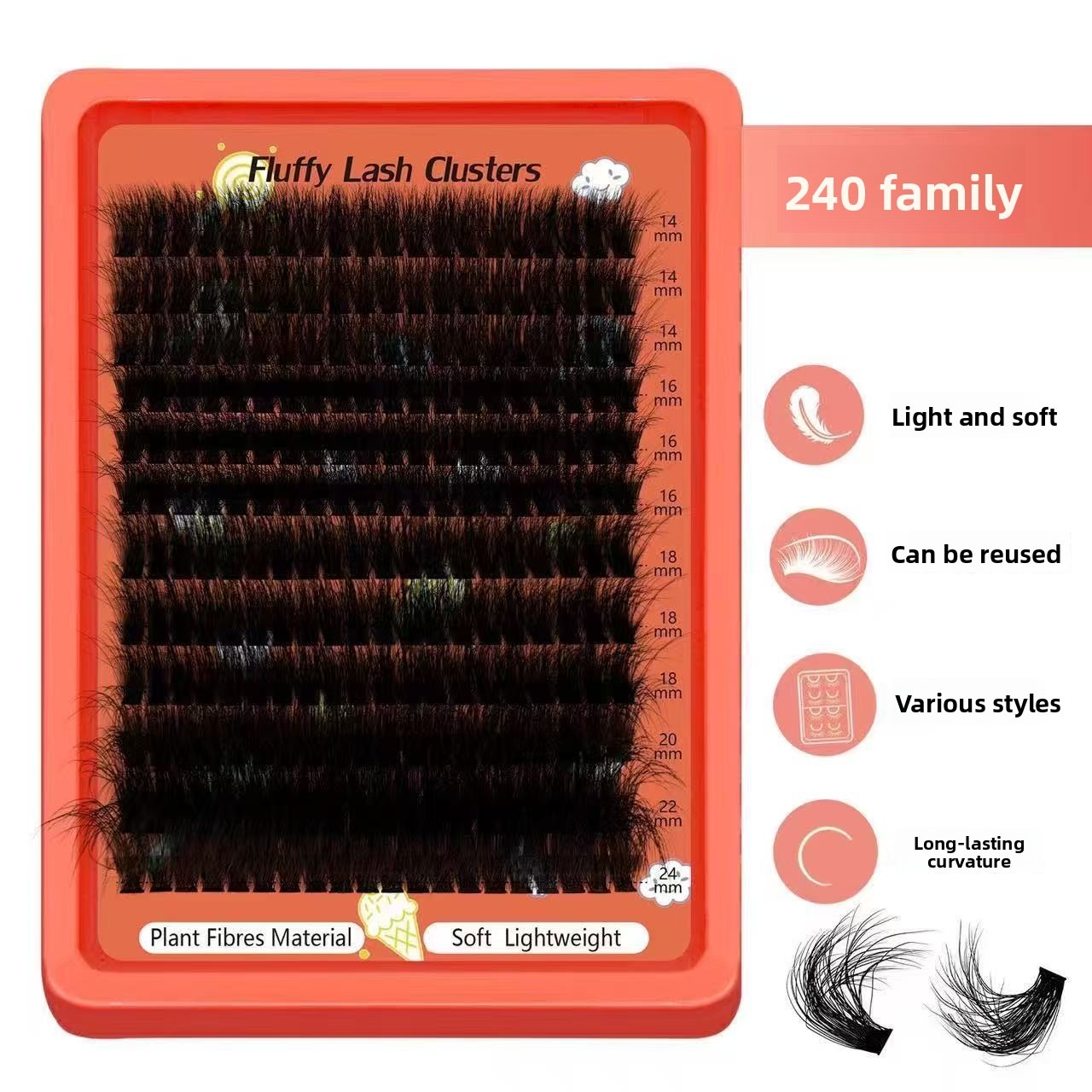 80D-100D 플러피 클러스터 속눈썹 8D D컬 0. - Eyelash Extension Home Service 리뷰 및 가격