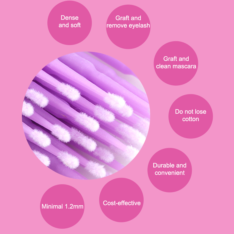 50/100PCS 일회용 마이크로 브러쉬 속눈썹 연장  - Eyelash Extension Remover 리뷰 및 가격