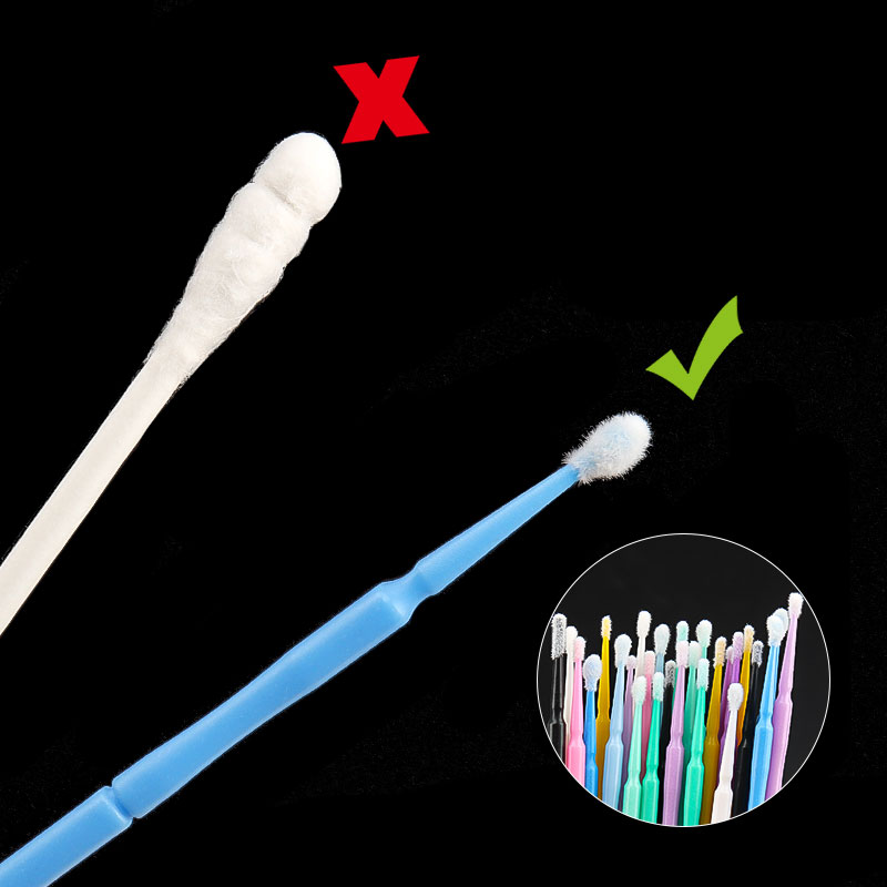 100개/봉지 대나무 속눈썹 연장 클리닝 면봉 래쉬 리 - Eyelash Extension Remover 리뷰 및 가격
