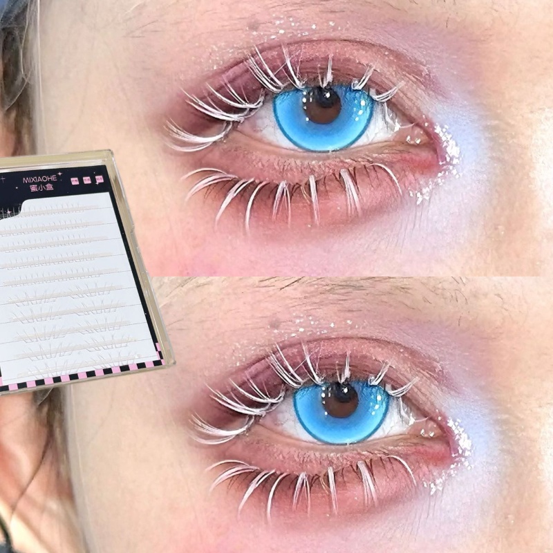 믹시아오허 화이트 캣 퍼 개별 하부 속눈썹 울트라 씬  - Eyelash Extension Natural 리뷰 및 가격