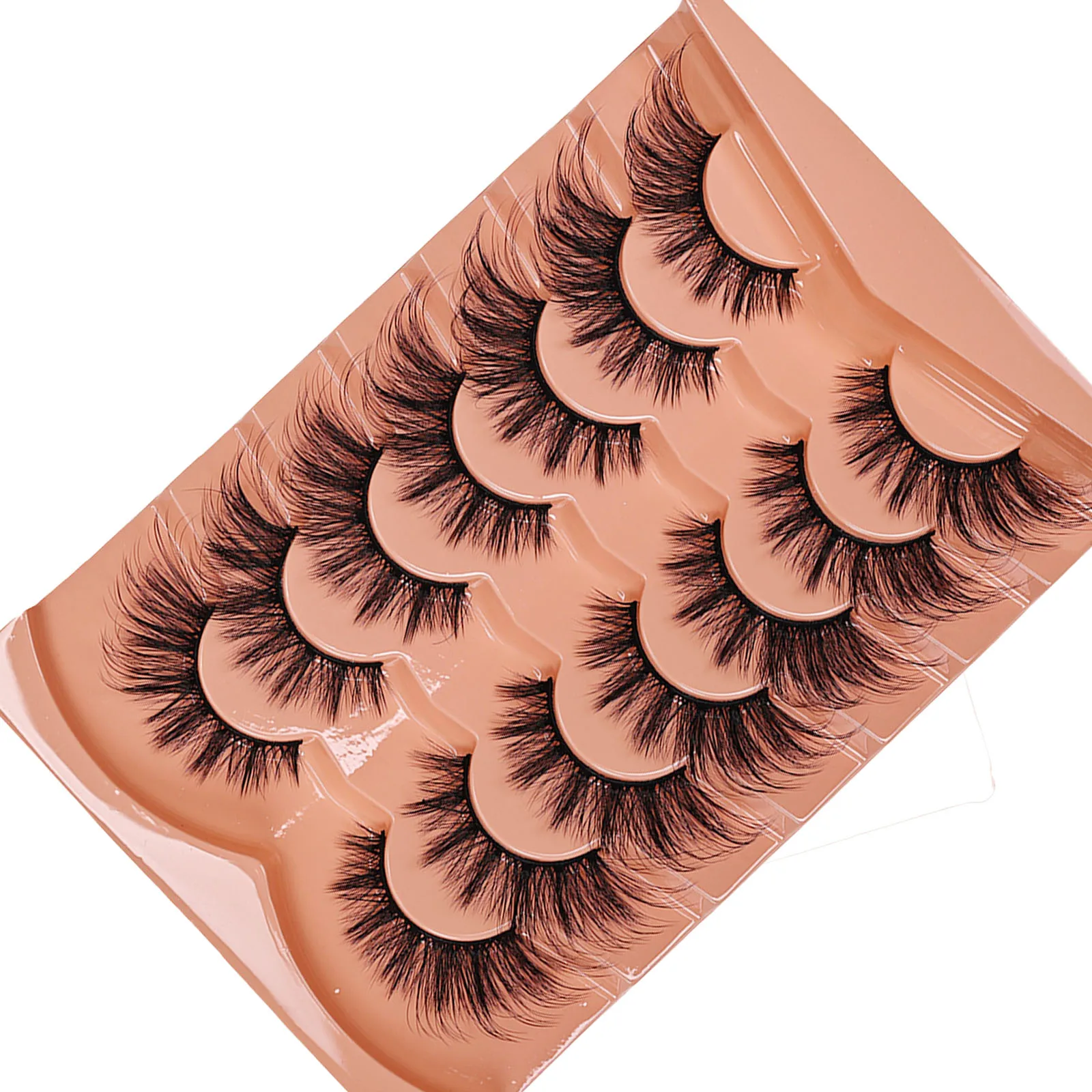 7쌍의 캣아이 속눈썹 3D 내추럴 인조 속눈썹 5D 풍 - Eyelash Extension Cat Eye 리뷰 및 가격