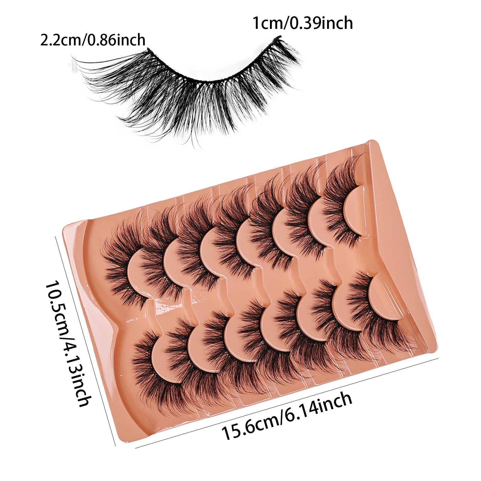 7쌍의 캣아이 속눈썹 3D 내추럴 인조 속눈썹 5D 풍 - Eyelash Extension Cat Eye 리뷰 및 가격
