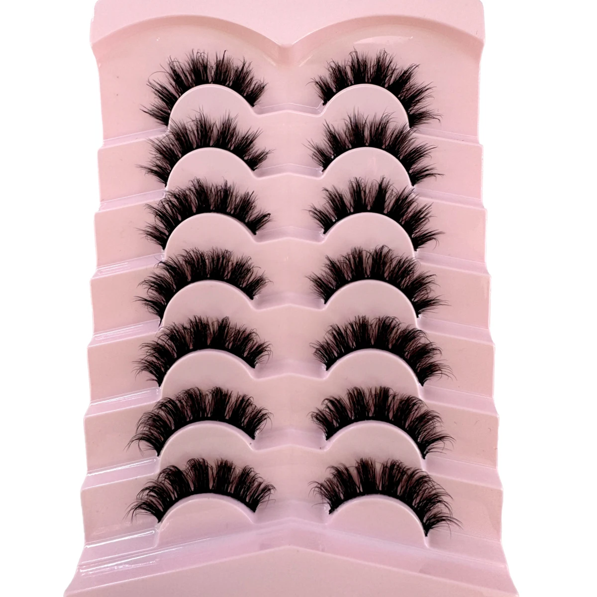 AMSDCN 7쌍 플러피 캣아이 인조 밍크 속눈썹 내추 - Eyelash Extension Cat Eye 리뷰 및 가격
