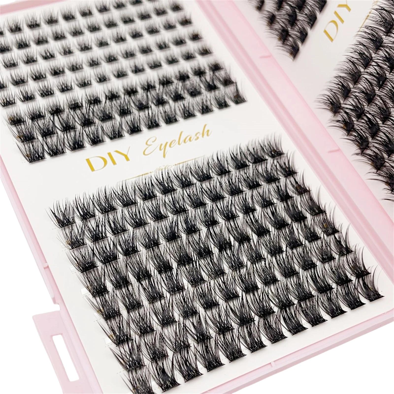 384개 개별 속눈썹, 속눈썹 북 클러스터 연장, 가짜 - Eyelash Extension Home Service 리뷰 및 가격