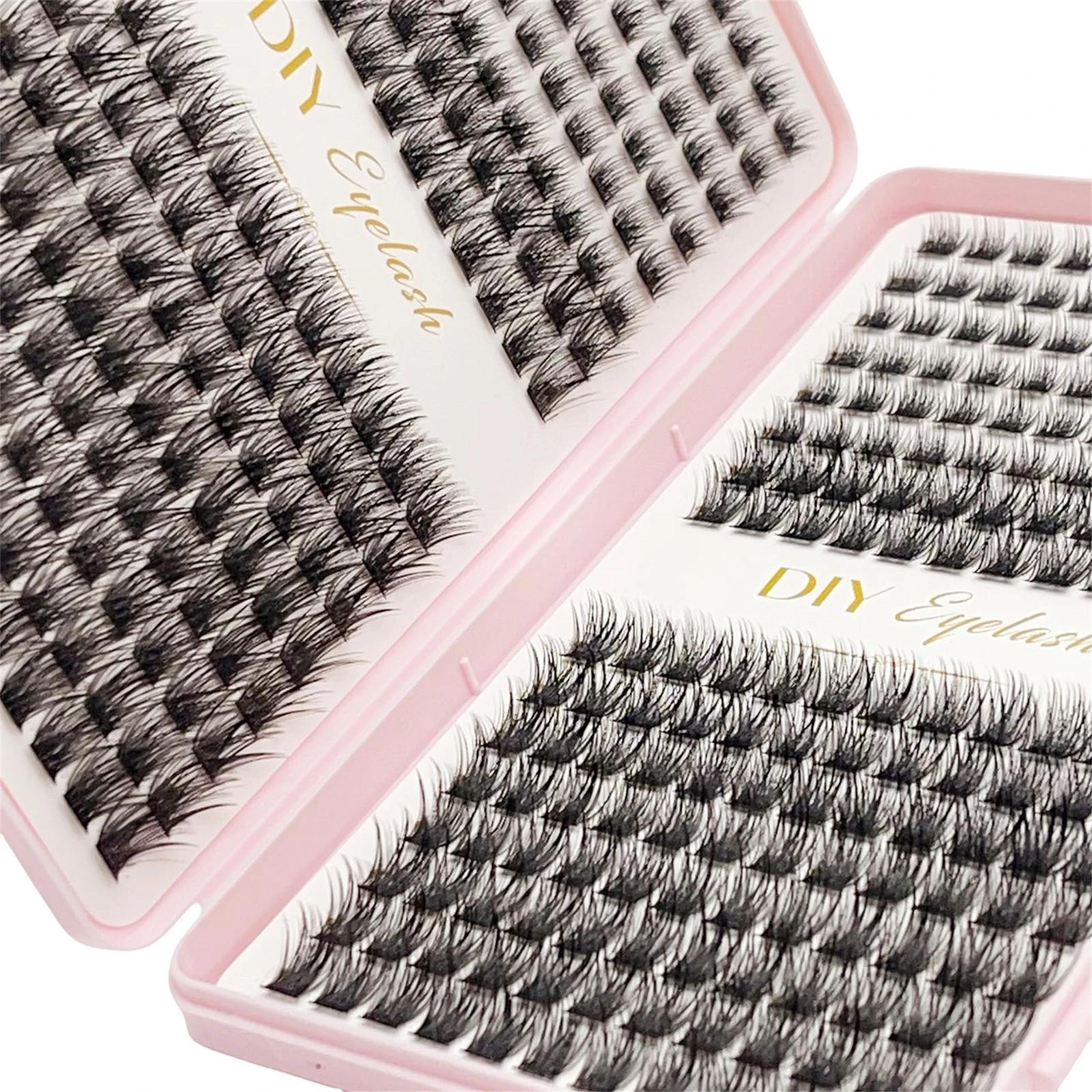 384개 개별 속눈썹, 속눈썹 북 클러스터 연장, 가짜 - Eyelash Extension Home Service 리뷰 및 가격