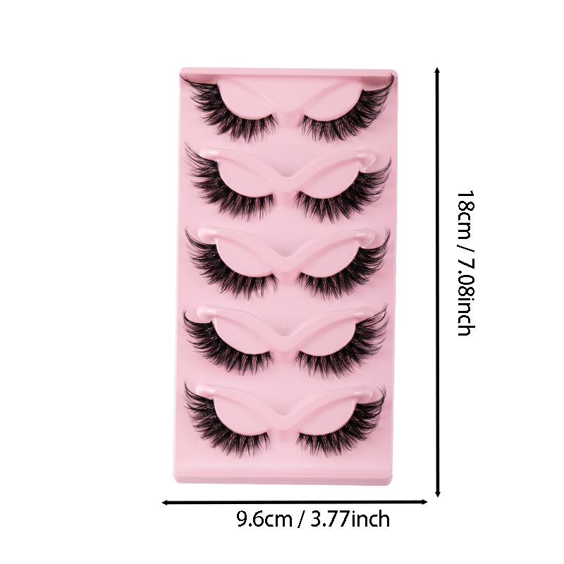 5 쌍 고양이 눈 속눈썹 가짜 밍크 속눈썹 자연 긴 만 - Eyelash Extension Cat Eye 리뷰 및 가격