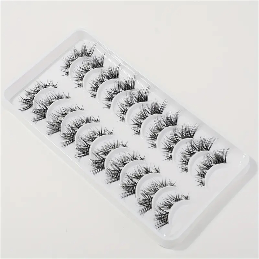 10 쌍 가짜 속눈썹 클러스터 속눈썹 자연스러운 모양, - Eyelash Extension Cat Eye 리뷰 및 가격