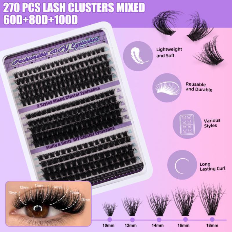 DIY 속눈썹 연장 키트 144개 속눈썹 클러스터 부드 - Eyelash Extension Or Extensions 리뷰 및 가격