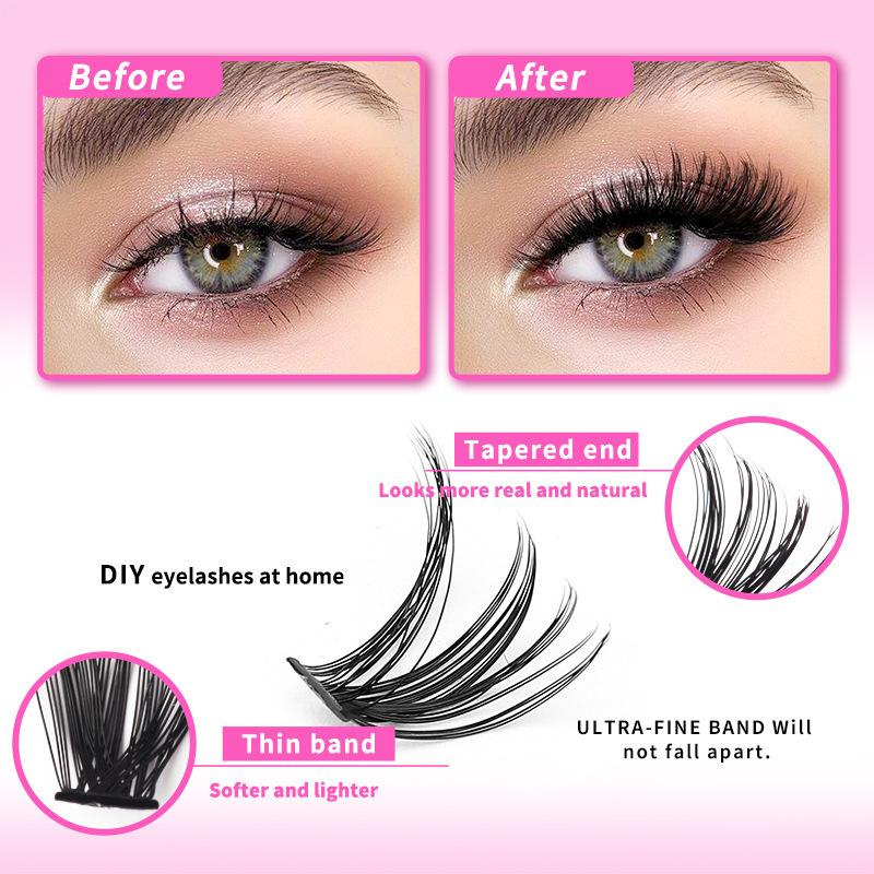 DIY 클러스터 속눈썹 연장 키트 개별 속눈썹 전문 핀 - Eyelash Extension Home Service 리뷰 및 가격