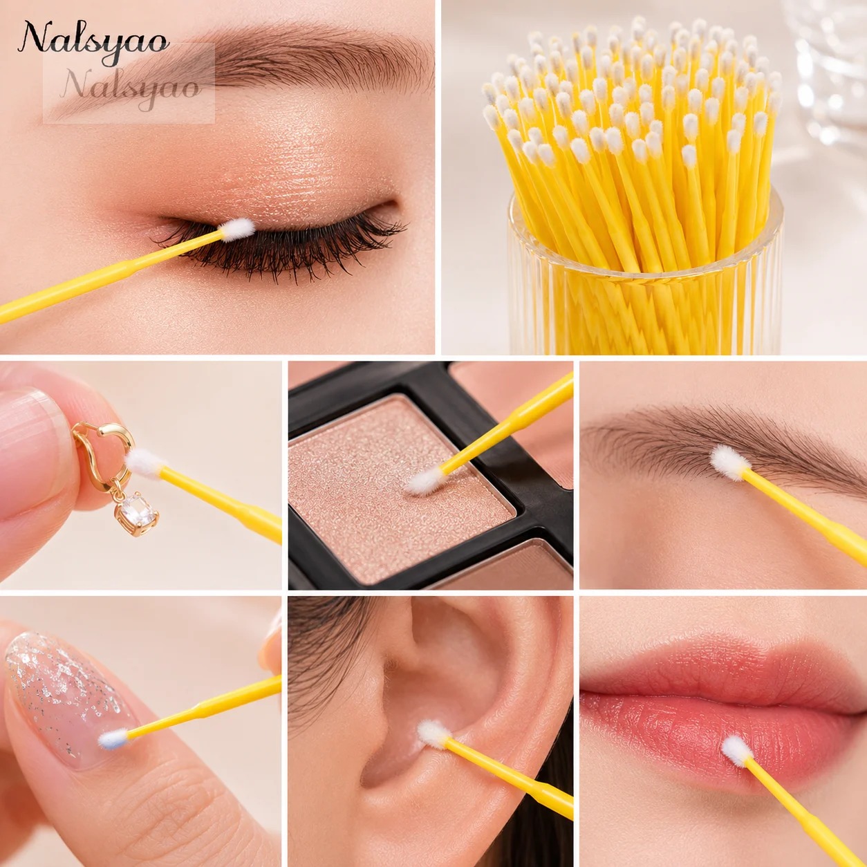 500개 속눈썹 연장 클리닝 면봉 속눈썹 리프트 글루  - Eyelash Extension Remover 리뷰 및 가격