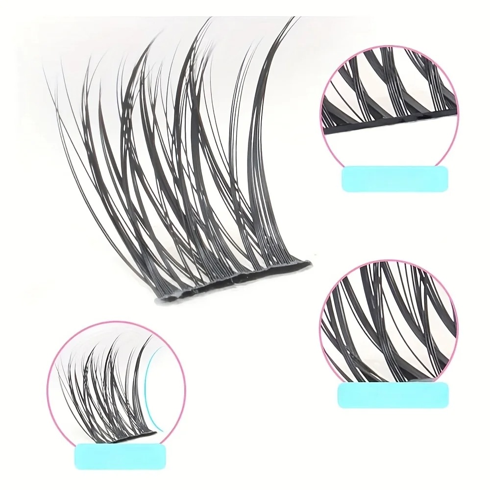 384개 개별 속눈썹, 속눈썹 북 클러스터 연장, 가짜 - Eyelash Extension Home Service 리뷰 및 가격