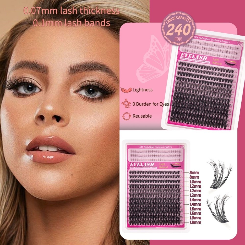 8-18mm 길이의 인조 속눈썹 본드 및 실런트, 자연 - Eyelash Extension Or Extensions 리뷰 및 가격