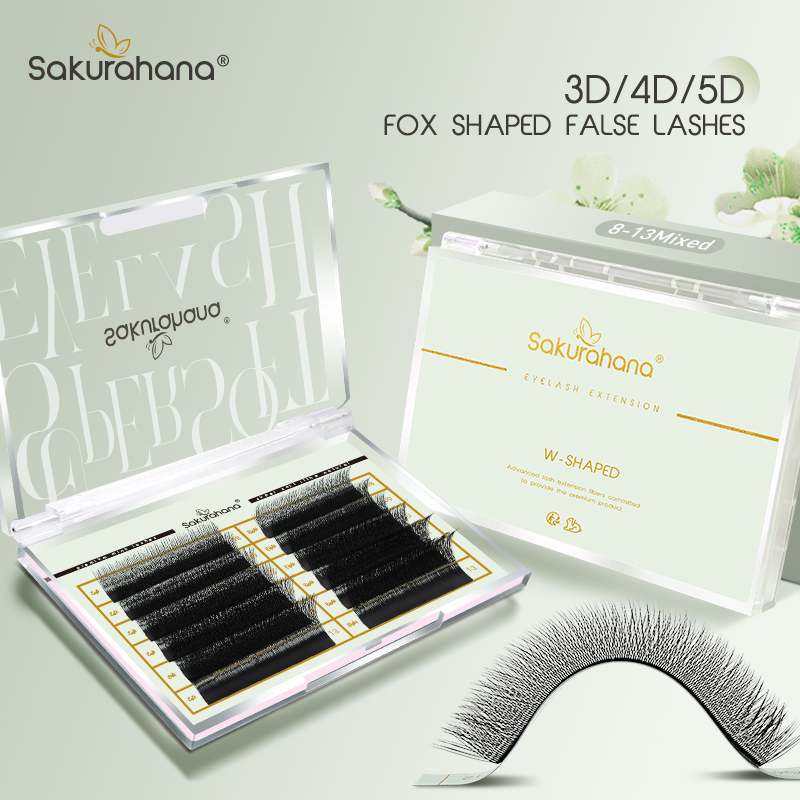 SAKURAHANA 폭스 3D 4D 5D 모양 속눈썹  - Eyelash Extension Cat Eye 리뷰 및 가격