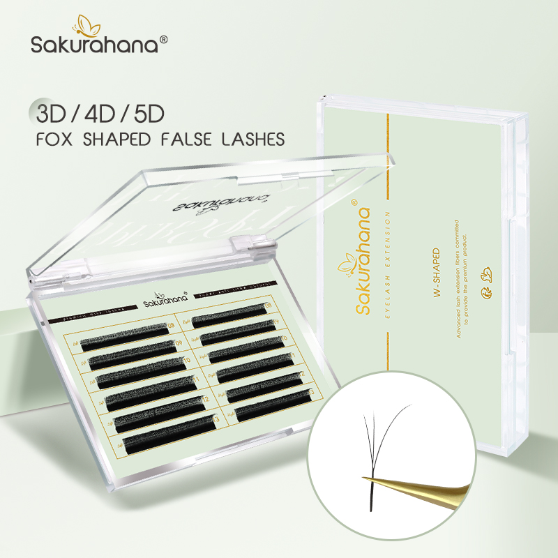 SAKURAHANA 폭스 3D 4D 5D 모양 속눈썹  - Eyelash Extension Cat Eye 리뷰 및 가격