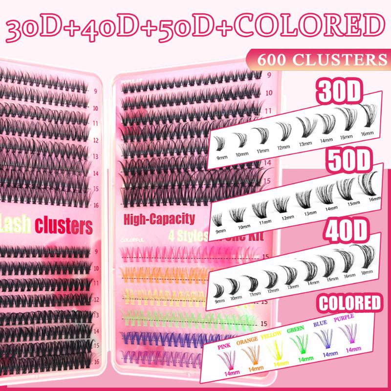 속눈썹 연장 키트 내추럴 컬러 위스피 클러스터 속눈썹  - Eyelash Extension Or Extensions 리뷰 및 가격