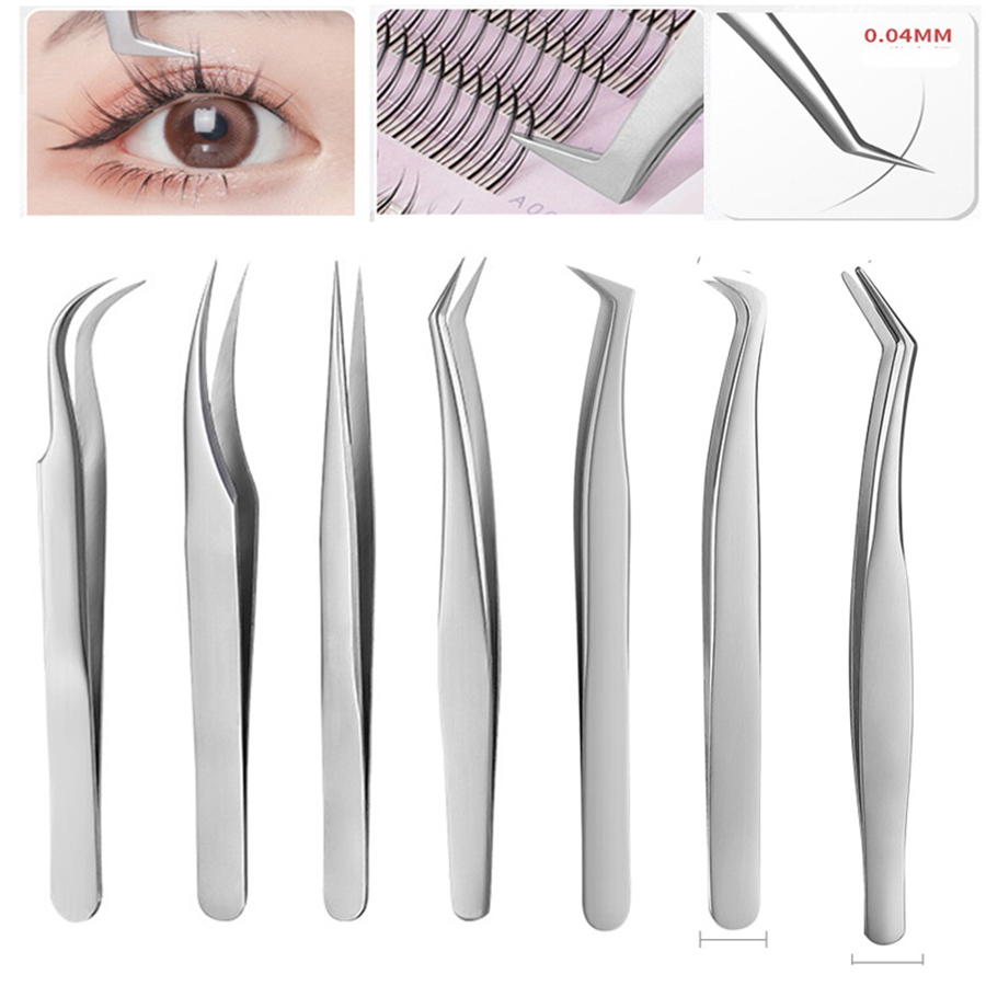 7개 고정밀 스테인레스 스틸 속눈썹 연장 핀셋 - 완벽 - Eyelash Extension Or Extensions 리뷰 및 가격