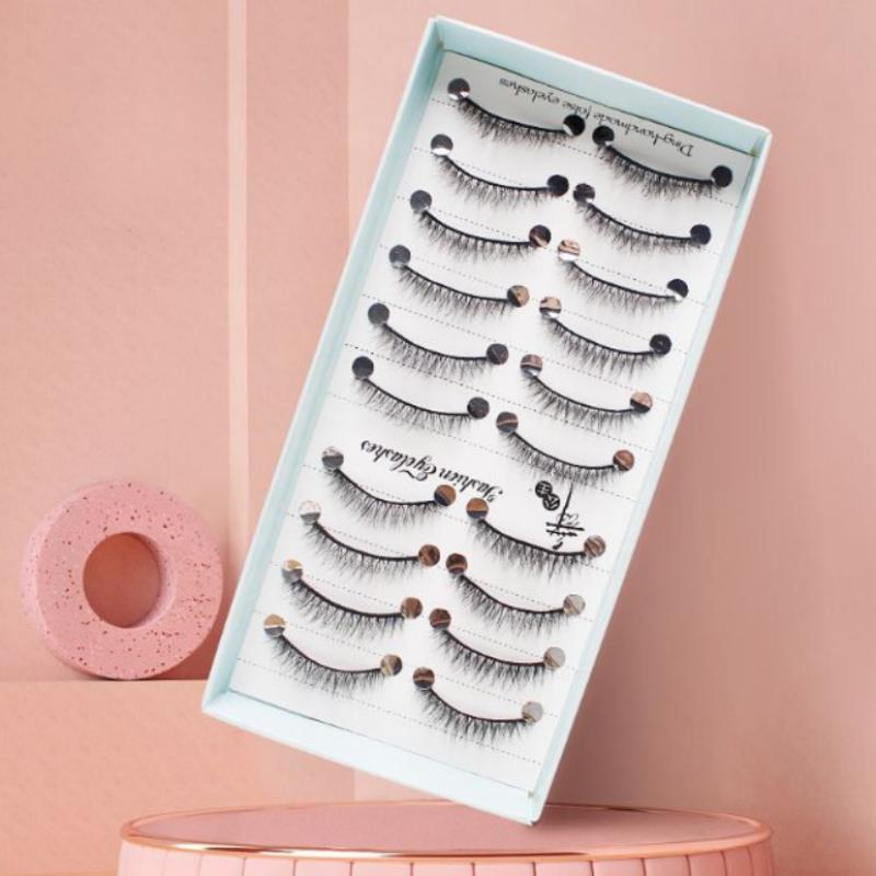 10쌍 천연 롱 위스피 캣아이 인조 속눈썹 코스프레 메 - Eyelash Extension Cat Eye 리뷰 및 가격