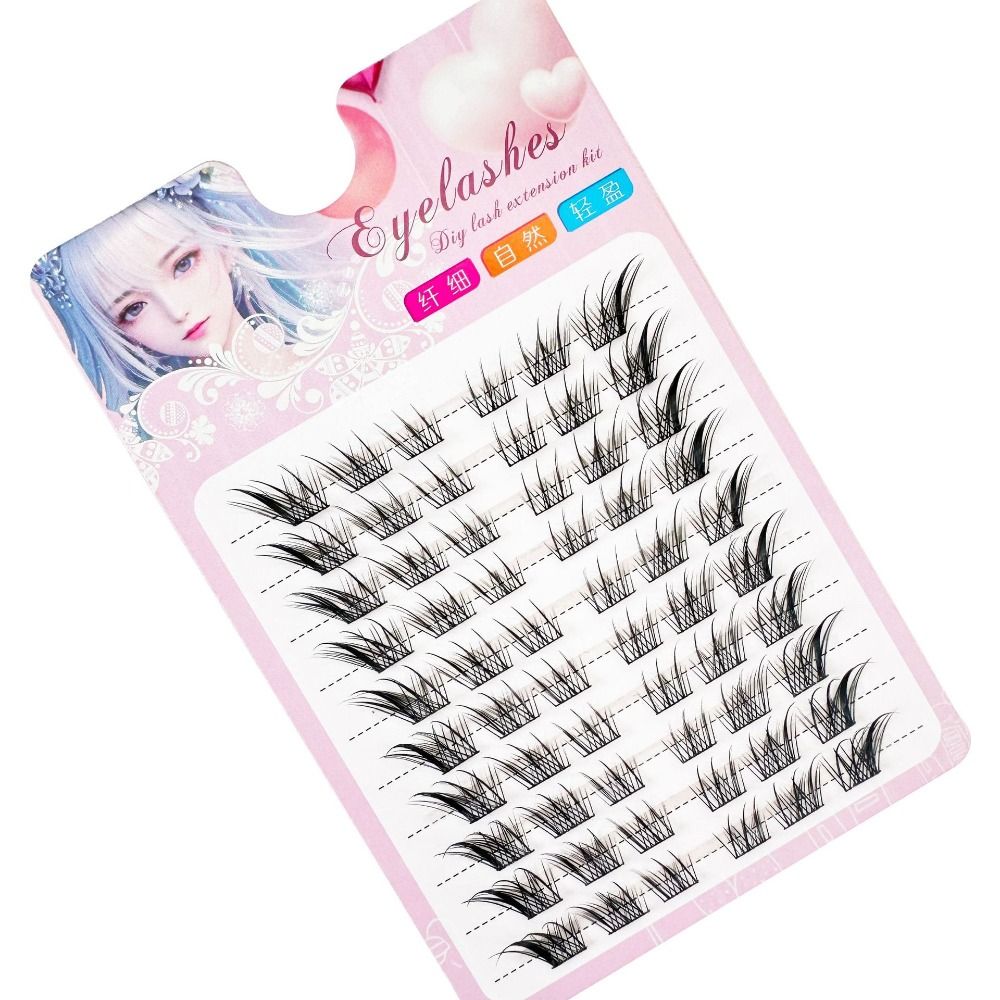 여성용 뷰티 3D 캣아이 클러스터 속눈썹 내추럴 만화풍 - Eyelash Extension Cat Eye 리뷰 및 가격
