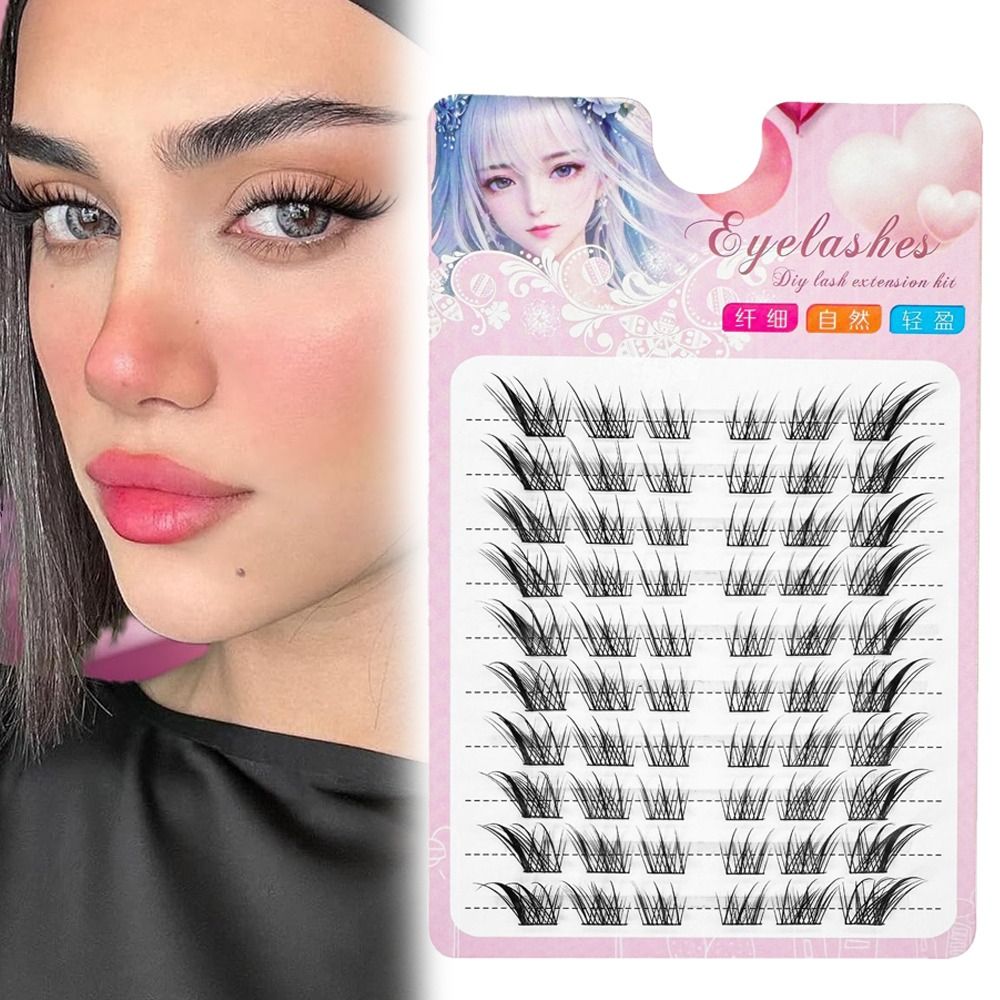 여성용 뷰티 3D 캣아이 클러스터 속눈썹 내추럴 만화풍 - Eyelash Extension Cat Eye 리뷰 및 가격